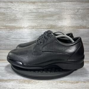 Apex Men's B2000 Black Leather Lace Up Oxford Shoes Size 11